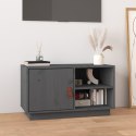 SZAFKA POD TV SZARA 70X34X40CMDREWNO SOSNOWE