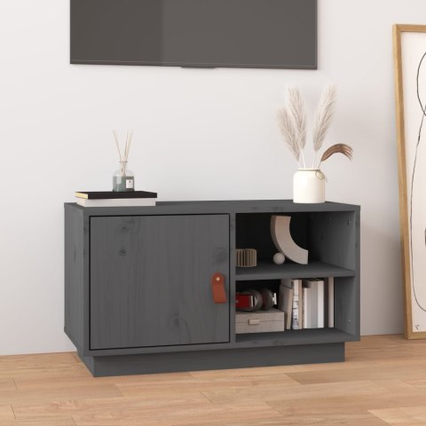 SZAFKA POD TV SZARA 70X34X40CMDREWNO SOSNOWE
