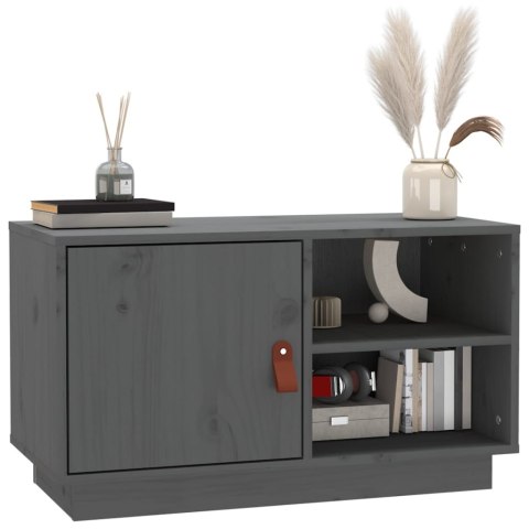 SZAFKA POD TV SZARA 70X34X40CMDREWNO SOSNOWE