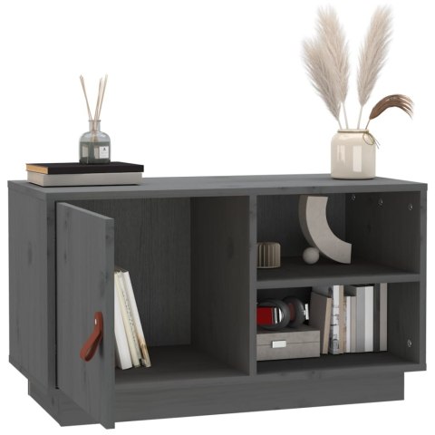 SZAFKA POD TV SZARA 70X34X40CMDREWNO SOSNOWE
