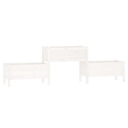 DONICA BIAŁA 245,5X44X75CM DREWNO SOSNOWE