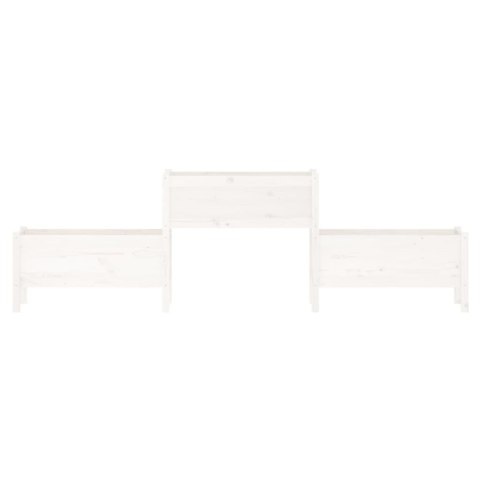 DONICA BIAŁA 245,5X44X75CM DREWNO SOSNOWE