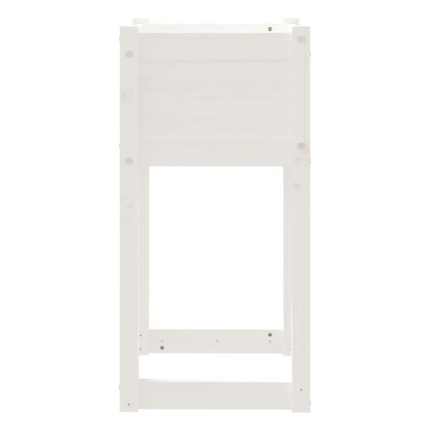 DONICE 2SZT BIAŁE 40X40X81CM DREWNO SOSNOWE