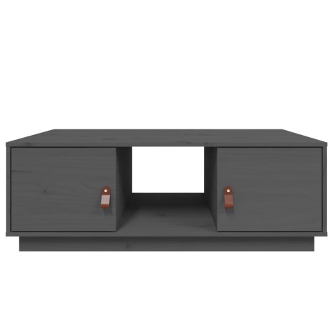 STOLIK KAWOWY SZARY 100X50X35CM LITE DREWNO SOSNOWE