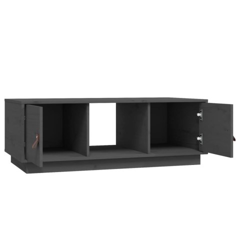 STOLIK KAWOWY SZARY 100X50X35CM LITE DREWNO SOSNOWE