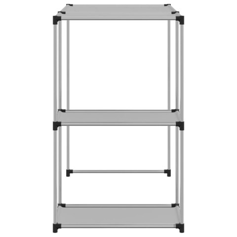 REGAŁ NAD PRALKĘ ŁAZIENKOWY METALOWY 3 PÓŁKI SZARY