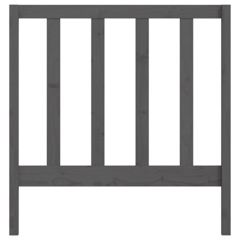 WEZGŁOWIE ŁÓŻKA SZARA 95X4X100CM DREWNO SOSNOWE