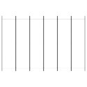 PARAWAN POKOJOWY PRZEGRODA ŚCIANKA 6-PANELOWY BIAŁY 300X200CM TKANINA