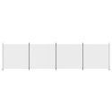 PARAWAN POKOJOWY 4-PANELOWY BIAŁY 698X180CM TKANINA