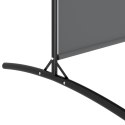 PARAWAN POKOJOWY DEKORACYJNY ŚCIANKA ZASŁONA 6-PANELOWY ANTRACYTOWY 520X180CM TKANINA