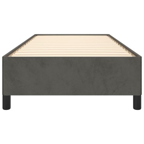 RAMA ŁÓŻKA CIEMNOSZARA 90X190CM TKANINA