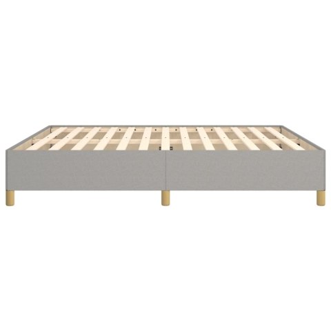 RAMA ŁÓŻKA JASNOSZARA 160X200CM TKANINA