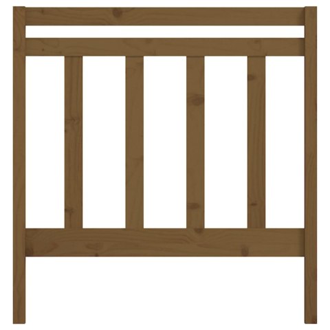 WEZGŁOWIE ŁÓŻKA MIODOWY BRĄZ 95X4X100CM DREWNO SOSNOWE