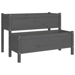 DONICA SZARA110X84X75CM DREWNO SOSNOWE