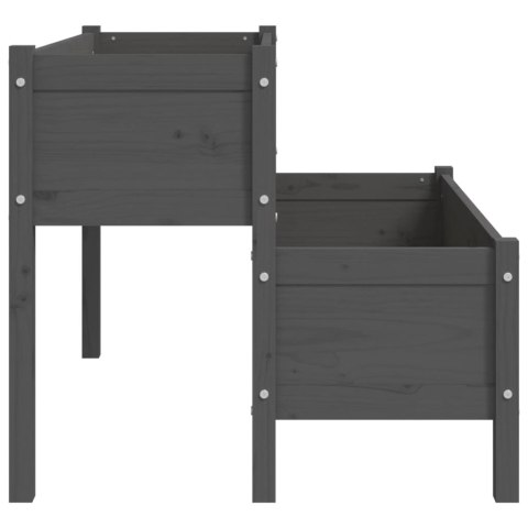 DONICA SZARA110X84X75CM DREWNO SOSNOWE