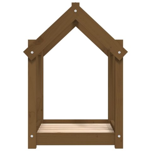 LEGOWISKO DLA PSA MIODOWY BRĄZ 61X50X70CM LITA SOSNA