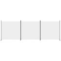 PARAWAN POKOJOWY 3-PANELOWY BIAŁY 525X180CM TKANINA