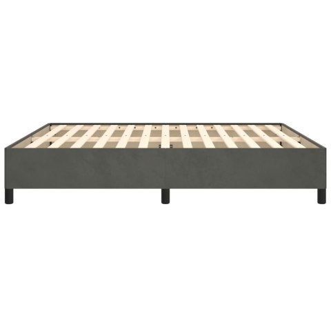 RAMA ŁÓŻKA CIEMNOSZARA 160X200CM AKSAMIT