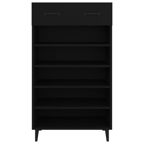 SZAFKA NA BUTY CZARNA 60X35X105CM