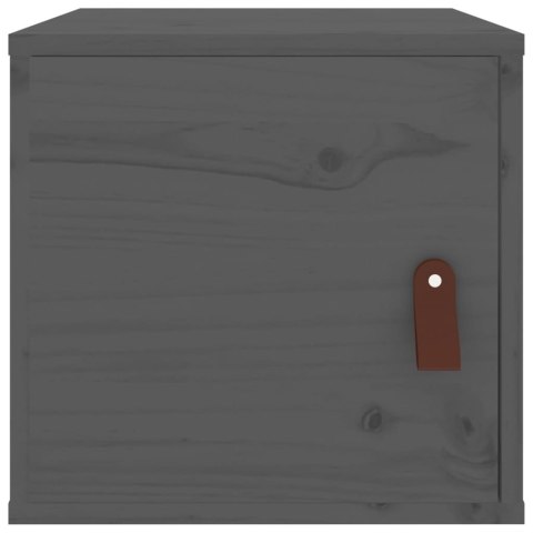 SZAFKA ŚCIENNA SZARA 315X30X30CM DREWNO SOSNOWE