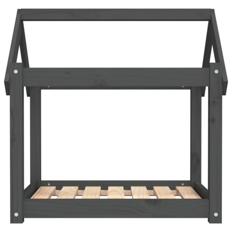 LEGOWISKO DLA PSA SZARE 71X55X70CM DREWNO SOSNOWE