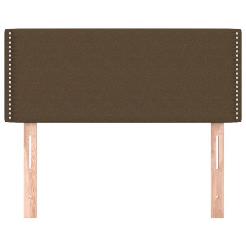 ZAGŁÓWEK DO ŁÓŻKA CIEMNOBRĄZOWY 100X5X78/88CM TKANINA