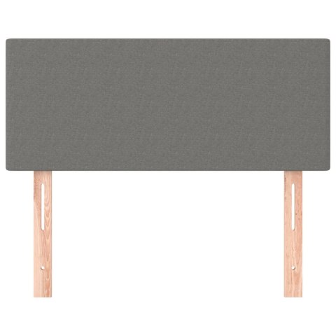 ZAGŁÓWEK DO ŁÓŻKA CIEMNOSZARY 100X5X78/88CM TKANINA