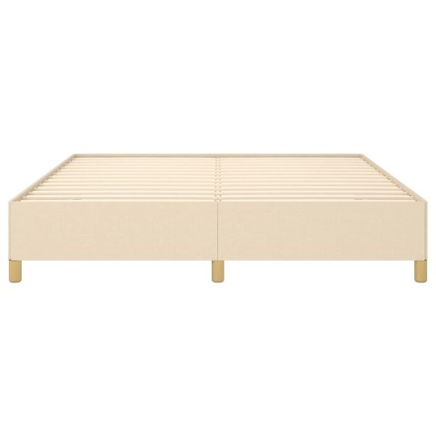 RAMA ŁÓŻKA KREMOWA 180X200CM TKANINA