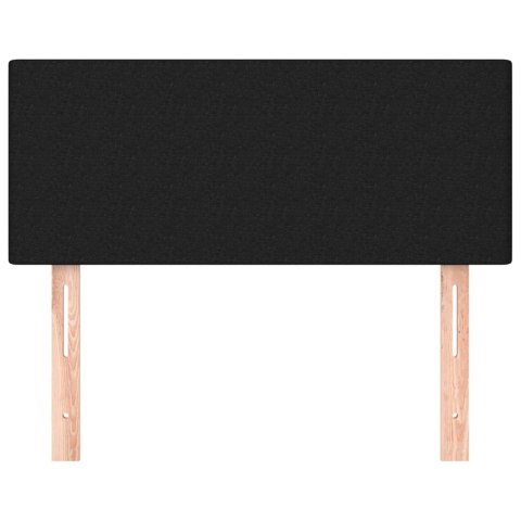 ZAGŁÓWEK DO ŁÓŻKA CZARNY 80X5X78/88CM TKANINA