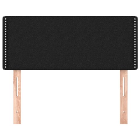 ZAGŁÓWEK DO ŁÓŻKA CZARNY 90X5X78/88CM TKANINA