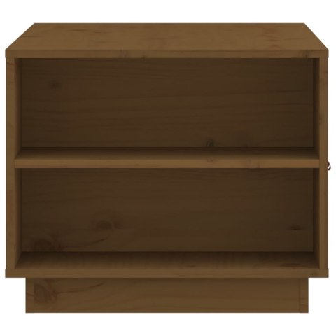 STOLIK KAWOWY MIODOWY BRĄZ 100X50X41CM DREWNO SOSNOWE