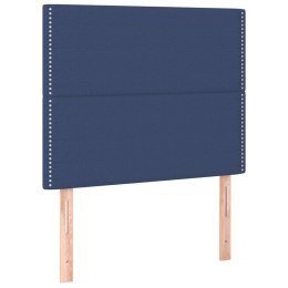 ZAGŁÓWKI DO ŁÓŻKA 2SZT. NIEBIESKIE 100X5X78/88CM TKANINA