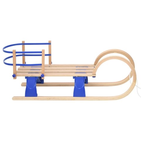 SANKI DREWNIANE Z OPARCIEM I SZNURKIEM BEZPIECZNE