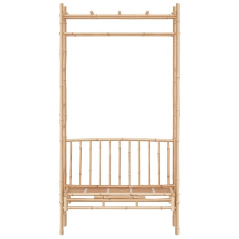 ŁAWKA OGRODOWA Z PERGOLĄ 116CM BAMBUSOWA