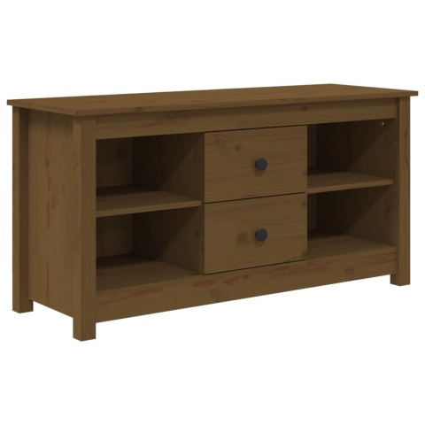 SZAFKA POD TELEWIZOR MIODOWA 103X36,5X52CM DREWNO SOSNOWE