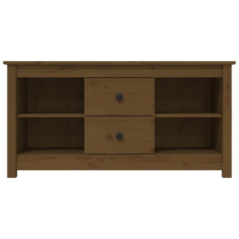 SZAFKA POD TELEWIZOR MIODOWA 103X36,5X52CM DREWNO SOSNOWE