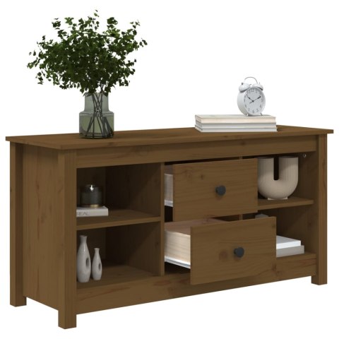 SZAFKA POD TELEWIZOR MIODOWA 103X36,5X52CM DREWNO SOSNOWE