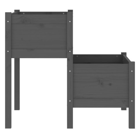 DONICA SZARA 84,5X84X75CM DREWNO SOSNOWE