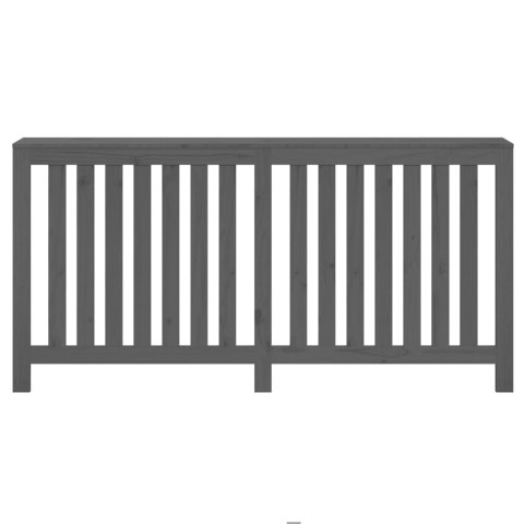 OSŁONA GRZEJNIKA KALORYFERA SZARA 169X19X84CM DREWNO SOSNOWE