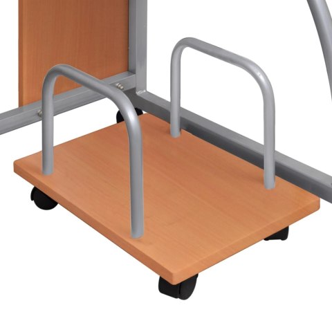 BIURKO KOMPUTEROWE BRĄZOWY 110X52X88,5CM