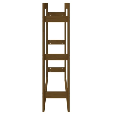 STOJAK NA DREWNO OPAŁOWE MIODOWY BRĄZ 100X25X100CM LITE SOSNOWE