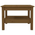 STOLIK KAWOWY MIODOWY BRĄZ 55X55X40CM DREWNO SOSNOWE