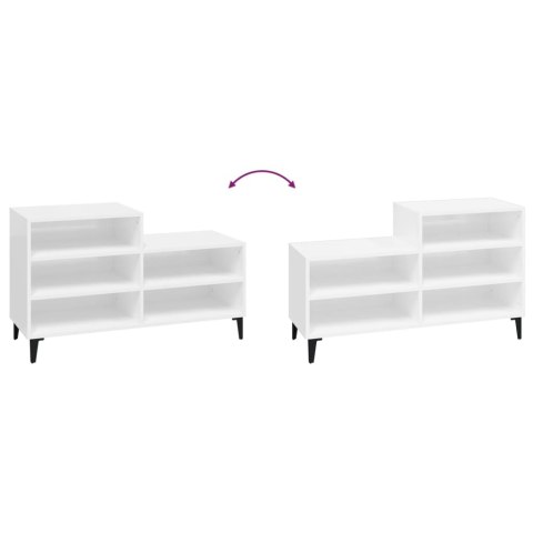 SZAFKA NA BUTY POŁYSK BIAŁA 102X36X60CM