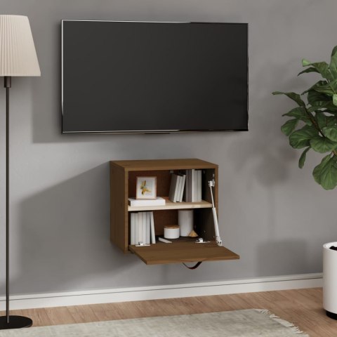 SZAFKA ŚCIENNAMIODOWY BRĄZ 40X30X35CM DREWNO SOSNOWE