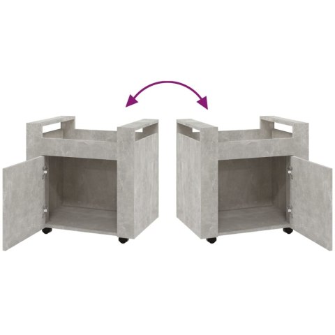 PÓŁKA POD BIURKO BETONOWA SZAROŚĆ 60X45X60CM