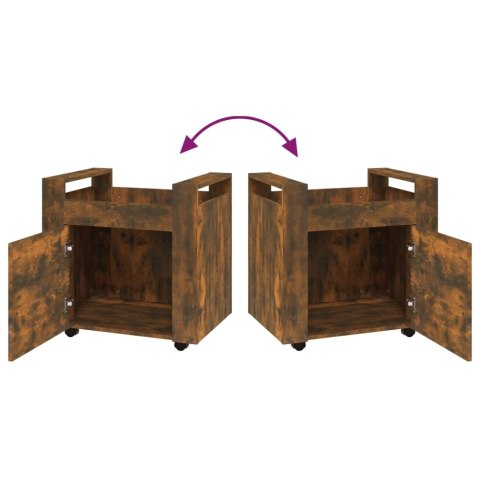 PÓŁKA POD BIURKO PRZYDYMIONY DĄB 60X45X60CM