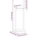 STOJAK NA DREWNO 33,5X30X110CM DREWNO SOSNOWE
