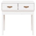 STOLIK KONSOLOWY BIAŁY 76,5X40X75CM DREWNO SOSNOWE