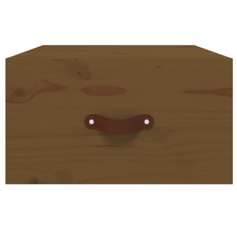 SZAFKI NOCNE WISZĄCE 2 SZT. 40X29,5X22CM MIODOWY BRĄZ