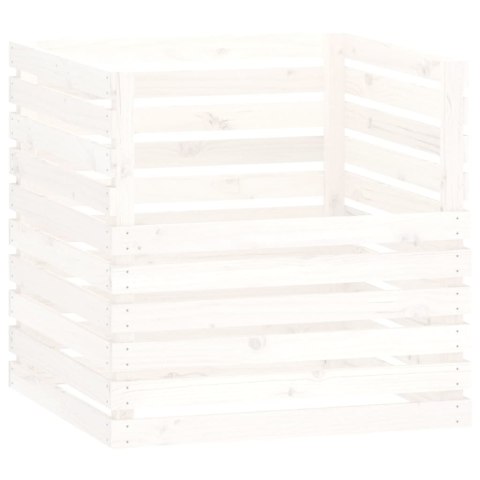 KOMPOSTOWNIK BIAŁY 80X80X78CM DREWNO SOSNOWE